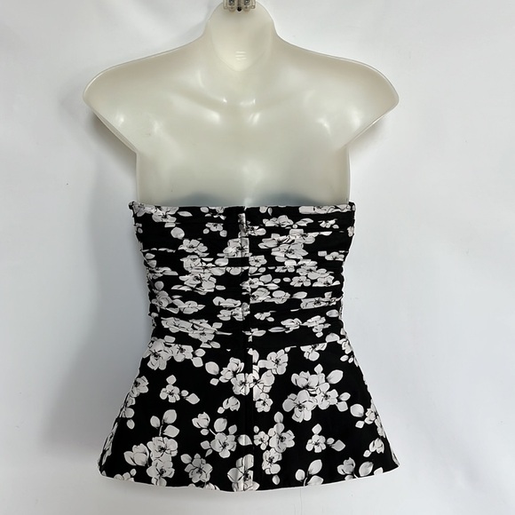 White House Black Market Strapless Silk Corset Top Size 4 - Picture 7 of 10